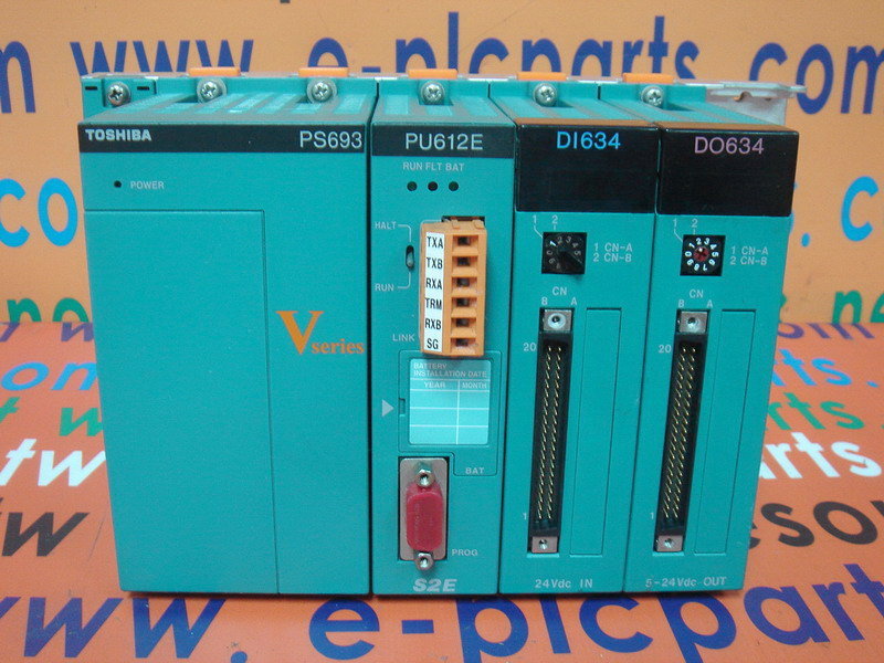 TOSHIBA PLC VSERIES PS693 PU612E DI634 DO634 - PLC DCS SERVO Control MOTOR  POWER SUPPLY IPC ROBOT